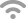 ícone em formato de sinal wi-fi
